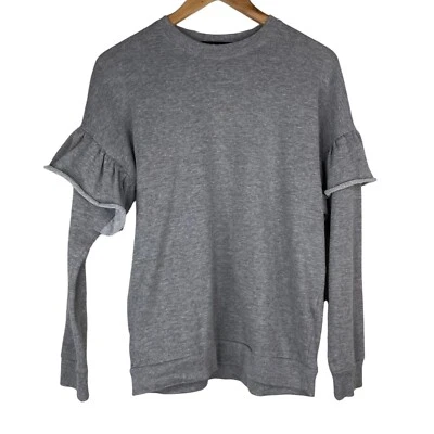 Sudadera Derek Corazón Manga Volantes Cuello Redondo Pullover Mezcla Algodón Talla Pequeña Foto 1 de 4