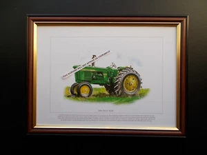 JOHN DEERE 4020 TRACTOR PRINT FRAMED - Picture 1 of 1