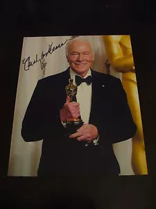 Christopher Plummer rara fotografia Oscar 8x10 firmata a mano di persona con certificato di autenticità #1 - Foto 1 di 2
