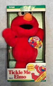 Tickle Me Elmo Puppe 1996 Sesamstraße Neu in OVP NRFB Laughs Shakes Original Tyco - Bild 1 von 6