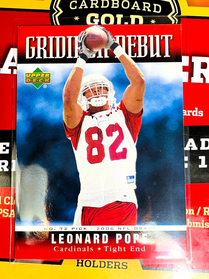 2006 Upper Deck - Gridiron Debut #1GD-LP Leonard Pope (RC) - Image 1 of 2