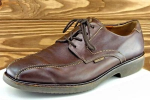 Mephisto Shoes Sz 10 M Square Toe Brown Derby Oxfords Leather Men - Picture 1 of 9