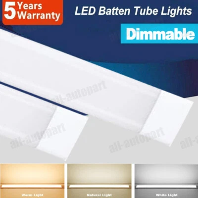 2FT 3FT 4FT LED Batten Tube Light Shop Lights Workbench Garage Ceiling Fixture - Image 1 of 4