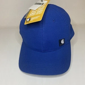Carhartt Workflex Hat Cap Mens L/XL Blue Work Moisture Wicking Flex Fit Fitted - Picture 1 of 10