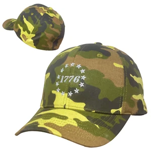 Betsy Ross USA First US Flag American Stars Flex America 1776 Fitted Cap Sz M/L - Picture 1 of 3