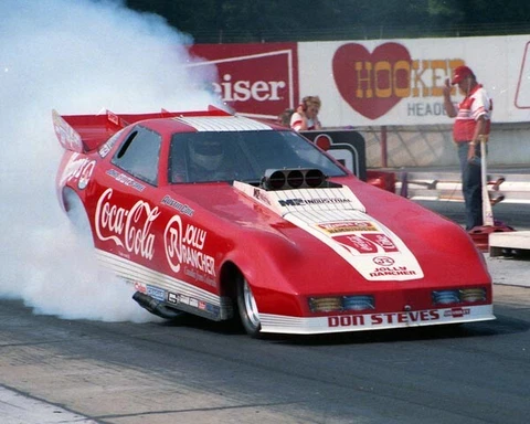 JOHN FORCE COCA-COLA FUNNY CAR BURNOUT AT MAPLE GROVE 20X16 GLOSSY POSTER PHOTO Cover