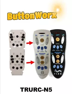 Button Repair Pad: TRURC-N5 Remote Sealy Posturepedic Customatic REFLEXION RIZE