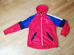 LEVI'S Regenjacke rot blau leicht mit Kapuze Herren Größe XL Pertex - Bild 1 von 12