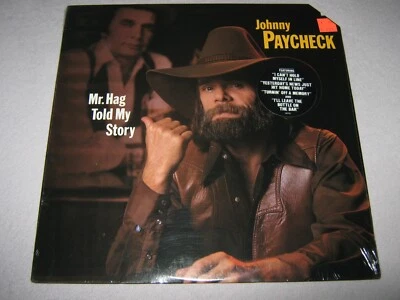 JOHNNY PAYCHECK Mr Hag Told My Story MINTY ORIGINAL SEALED LP Hit 1981 FE-36761 - Image 1 of 4