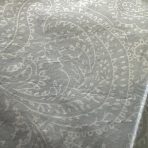MARTHA STEWART Twin Cotton Comforter Cover Duvet Light Blue Paisley 70x86 - Picture 1 of 4