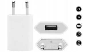 2x Original Apple MD813ZM/A Chargeur A1400 Alimentation 5W pour iPhone iPod iPad - Photo 1/2