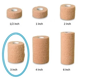 3M Coban Self-Adherent Wraps 1583 Nexcare 3" x 5yds Tan Bangage Gauze Wound - Picture 1 of 5