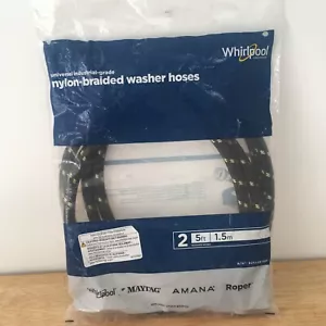 Whirlpool 5 Fuß Nylon Geflecht Waschmaschine Füllschlauch, 2er-Pack (8212487RP) - Bild 1 von 10