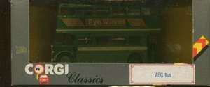 Corgi C599/6 AEC Bus "Pye Wilson" Green - Picture 1 of 1
