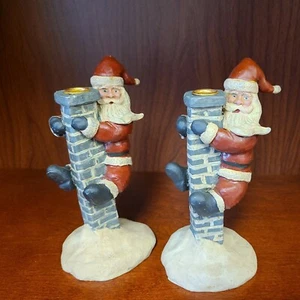 Statuetta vintage camino arrampicata Babbo Natale bruciatore Kurt Adler - Foto 1 di 12