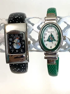 Winteruhren - Schneemann und Weihnachtsbaum - beide brauchen Batterie - Bild 1 von 6