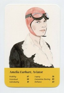 #TN27714 AMELIA EARHART Amazing Woman Quartett Card