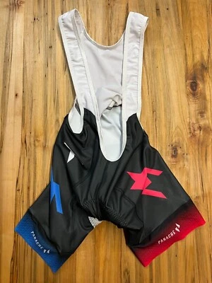 Culotte con tirantes de ciclismo Panache, pequeño para mujer - negro, rojo, blanco, azul Foto 1 de 4