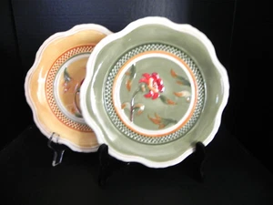 Set of 2 Salad Plates BELLECARA by FITZ & FLOYD - Picture 1 of 5