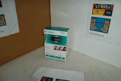 LOGITECH C170 Webcam 5MP USB 2.0 Mic 1024x768 30fps Clip On V-U0026 960-000880 - Image 1 of 4