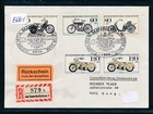 E6804) Rsch-Reco-Brief, RZ 66 Saarbrücken 1 "h", SST EUROPA VESPA TREFFEN SAAR