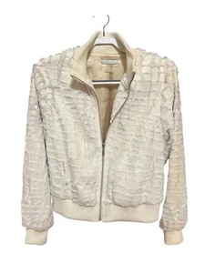 Peter Nygard Womens Full Zip Ivory Jacket Sz M - Picture 1 of 4
