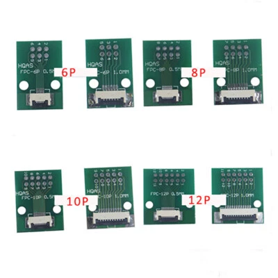 FPC/FFC Flat Flexible Cable Adapter Board Connector 1pcs 0.5mm 1.0mm to DIP 2.54 - Image 1 of 4