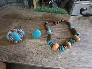 türkis schmuck indianer konvolut - Bild 1 von 8