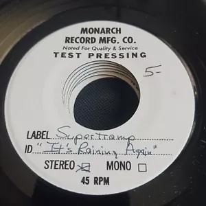 Supertramp – It's Raining Again (A&M Records – 2502) Mono / Stereo - Imagen 1 de 2