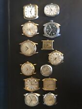lot de 13 montres suisses et françaises. swiss and french old watches for repair