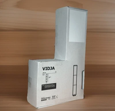 IKEA VIDJA White Floor Lamp – Modern 54″ Light - Fabric Shade Diffused - Image 1 of 4