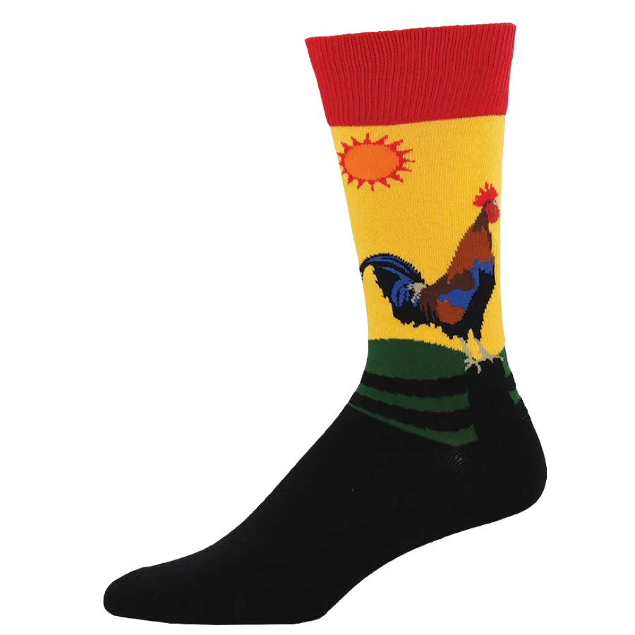 SockSmith Men's Early Riser Morning Gold Crew Socks MNC600-MGG - Image 1 of 1