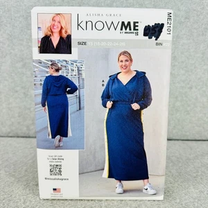 Top y falda Know Me 2101 talla grande cuello en V misses 18 26 patrón de costura - Imagen 1 de 4