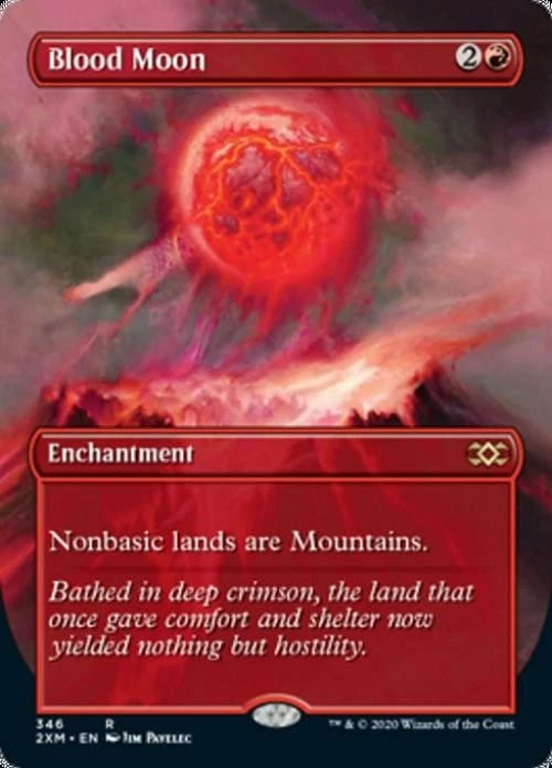 MTG English Borderless Blood Moon NM Normal Double Masters - Image 1 of 1