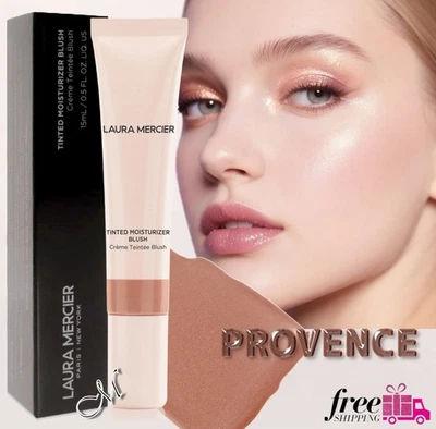 Laura Mercier тонированный увлажняющий крем румяна ~ Прованс (розовый голый) новый в коробке 15 мл $32 - Изображение 1 из 4