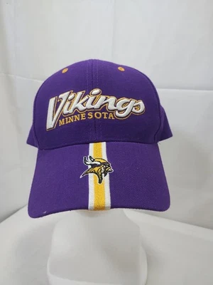  Minnesota Vikings NFL Licensed Football Hat Cap One Size Adjustable Strap Logo - Image 1 of 4