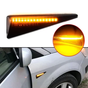 2x Led Dynamic Marker Turn Signal Light For Renault Megane MK2 CC Espace MK4 - Foto 1 di 11