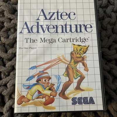 Aztec Adventure Sega Master System Game Box & Manual 1988 Retro Cartridge Rare - Image 1 of 4