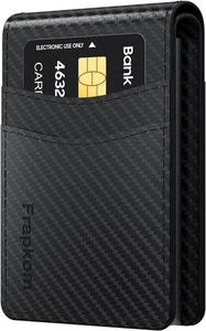 Cartera Frapkom para Hombre - Bloqueo RFID Doble Pliegue Delgado Minimalista Portatarjetas de Crédito - Imagen 1 de 16