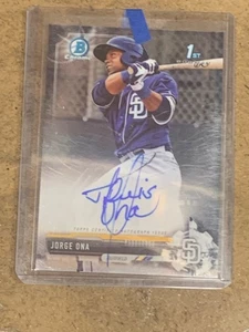 Jorge Ona 2017 Bowman Chrome 1st - Prospect Autographs Rookie RC Auto #CPA-JO - Bild 1 von 2