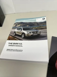 2013 BMW X3 Owners Manual Set with Case OEM - Foto 1 di 7