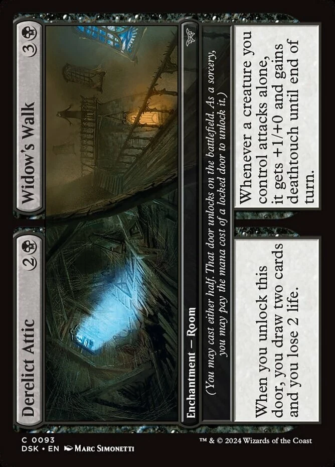 x1 Derelict Attic // Widow's Walk - Duskmourn: House of Horror - NM - MTG - Image 1 of 1