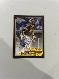 2024 Topps Series 1 1989 Topps Auto Black Fernando Tatis Jr /99 - Bild 1 von 2