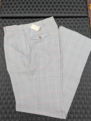 Vtg NOS Jack Nicklaus Tournament Golf Slacks Pants Hart Schaffner Marx W34 Plaid - Image 1 of 4