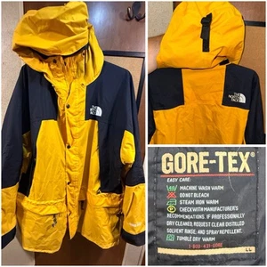 The North face Gore Tex Parka Vintage Women’s Y2K Yellow Black 2XL XXL Grunge - Picture 1 of 20