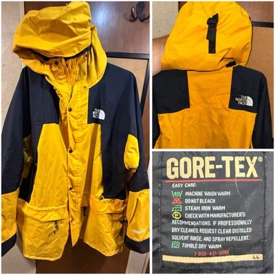 The North face Gore Tex Parka Vintage Women’s Y2K Yellow Black 2XL XXL Grunge - Image 1 of 4
