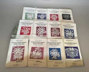 Complete 1-12 Baltimore Album Style Applique Cutwork Quil Patterns by Linda Pool - Picture 1 of 8