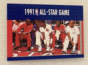 MICHAEL JORDAN~1991 FLEER ALL STAR GAME~cartolina #233~come nuova - Foto 1 di 2