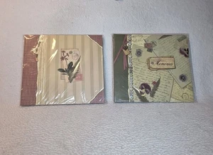  K&Company Scrapbook Set Of 2 Antique Collage Collection 12x12 Scrapbook Albums - Picture 1 of 14