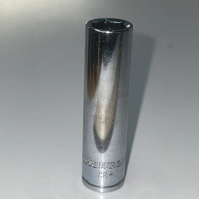 PITTSBURGH  11/32" 6-point Deep socket, CR-V 1/4" Drive - Image 1 of 4